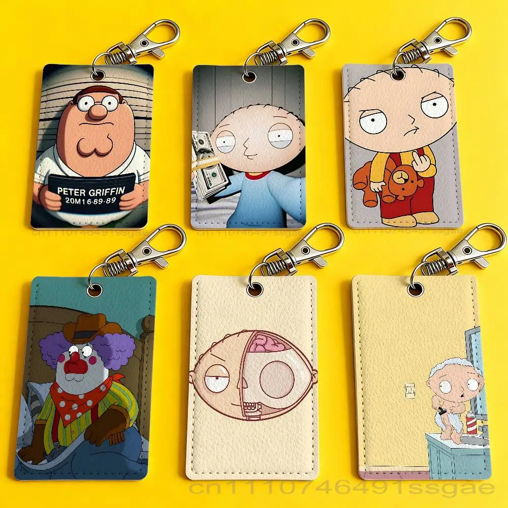 

F-Family P-PETER G-Guy Card Holder Keychain Badge Holder Card Pass Hang Rope Lariat Lanyard for Key Rings Accessories Gift
