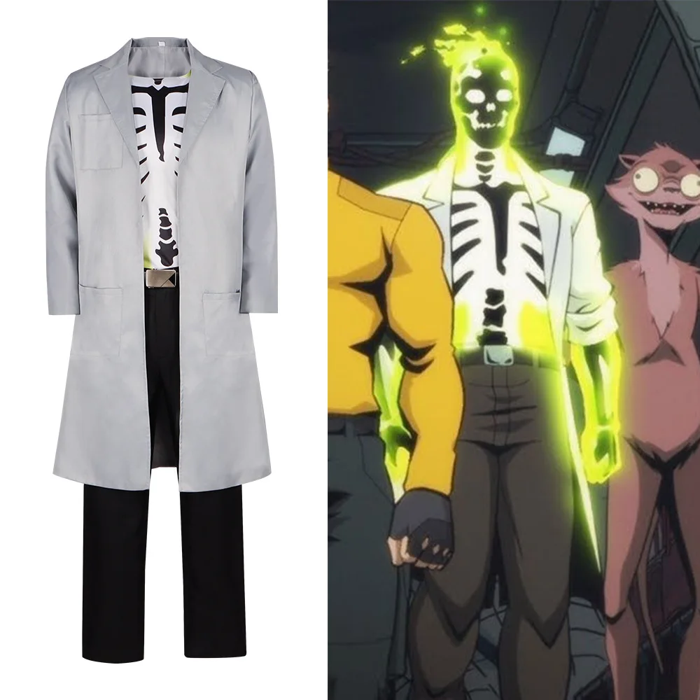 

Bio-attack Team Costume, Frankenstein's Bride Villain Mud Face Dr Phosphorus Cosplay Film And Television Performance Costume