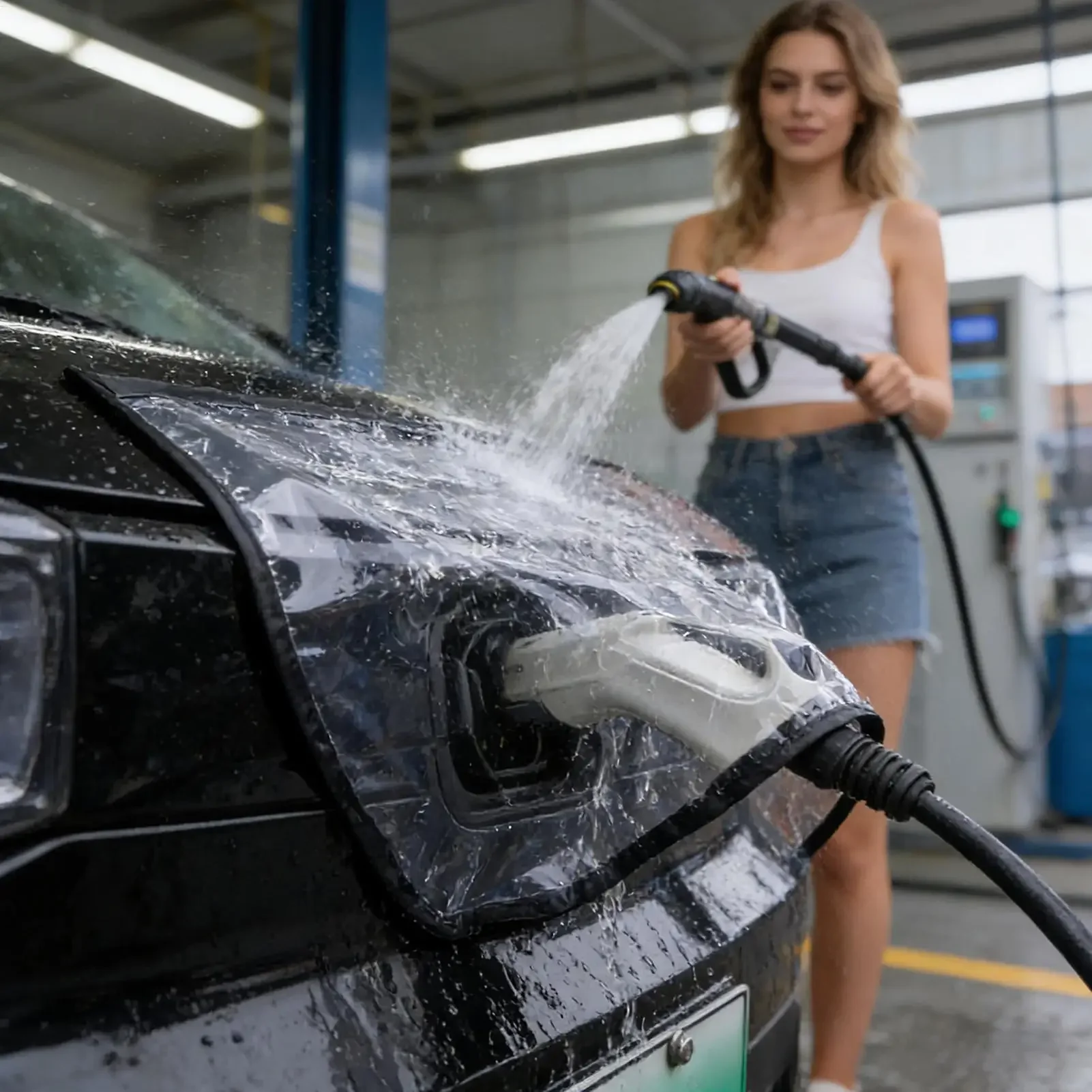 

Practical car outdoor charging rain and dust protection cover, car accessories magnetic car charging gun rain cover