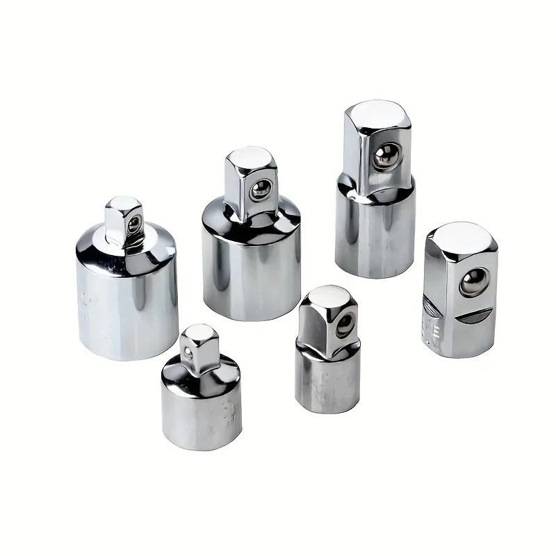 6pcs Ratchet Wrench Socket Converter Sleeve Head Adapter 1/2 