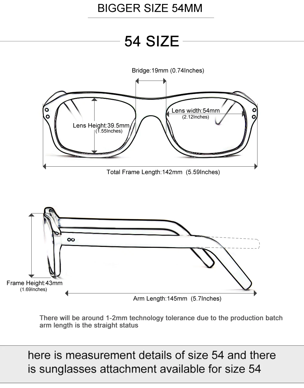 Kingsman Film Cosplay Brille Vintage Rechteck Brillengestelle für Männer Clip-on-Befestigung Polarisierte Sonnenbrille mit Etui – Detail 16