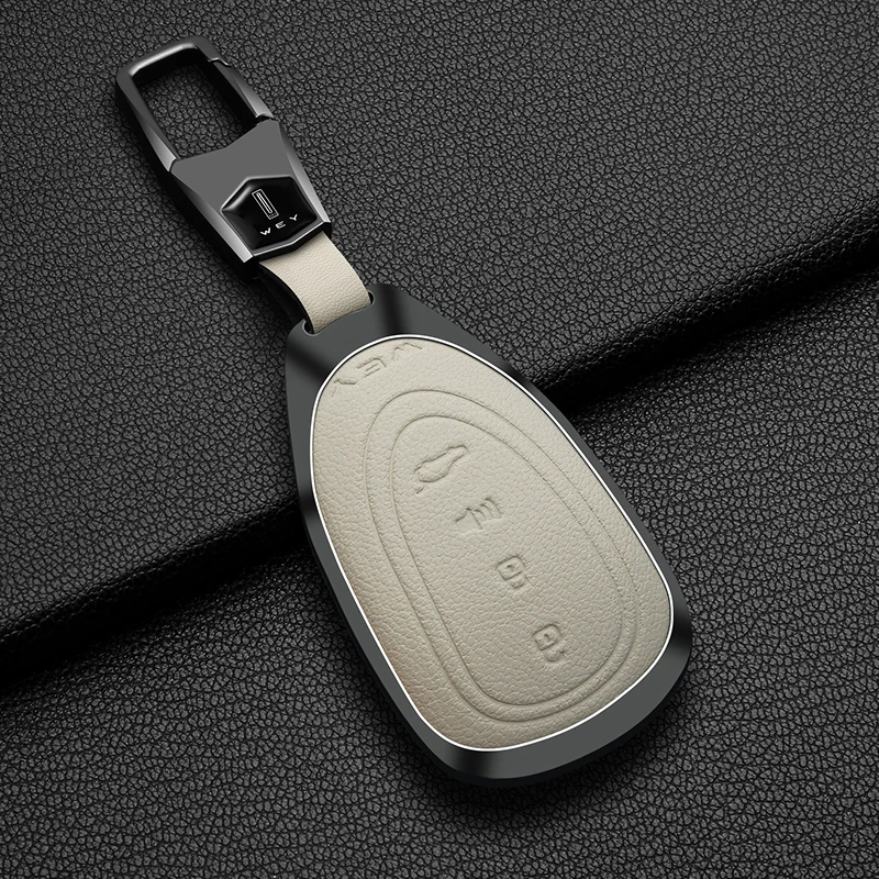 Car Key Cover For GWM WEY 07 Key Fob Protector Premium Zinc Alloy Full Cover Drop-Proof Anti-Fall WEY 05 WEY 03 Car Accessories