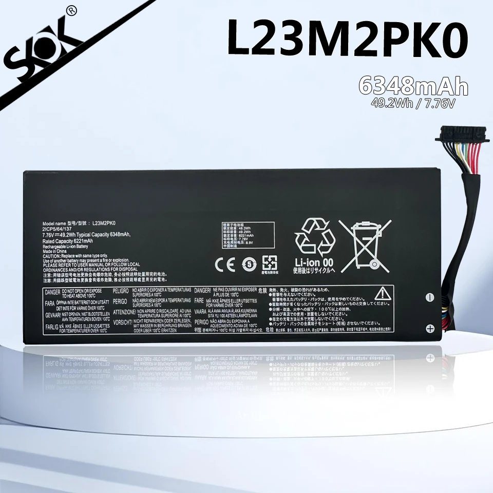 

Новый аккумулятор L23B2PK0 L23M2PK0 L23C2PK0 7,76 В 49,2 Втч 77,6 Втч для портативного игрового ПК Lenovo Legion Go 8APU1