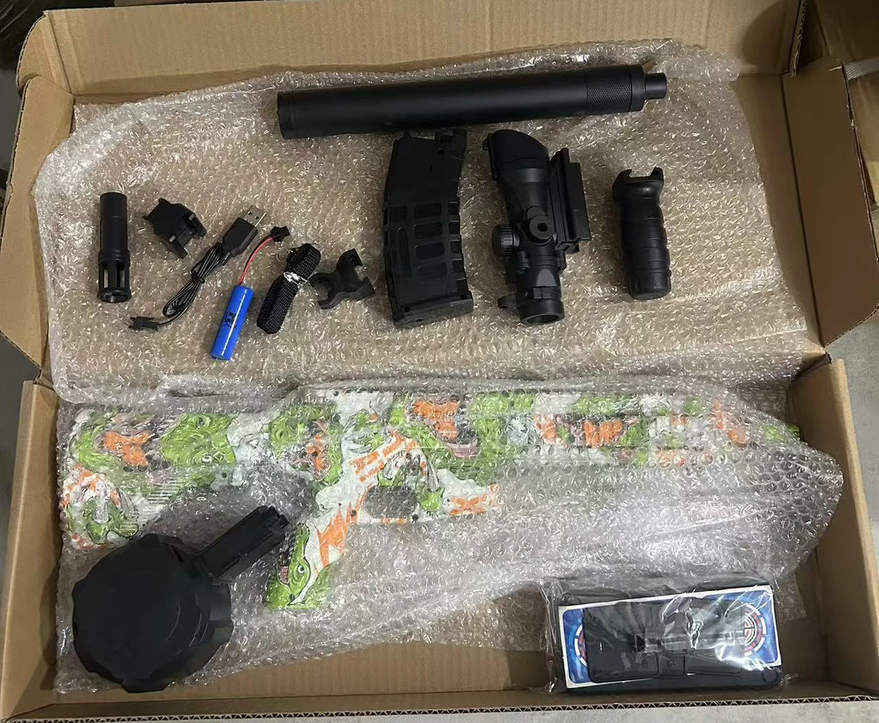 New Model of Hand-Operated and Electric-Powered Automatic Toy Gun with Gel Balls M416, Multiple Options Available, Suitable for Outdoor Use, Parent-Child Interaction, New Year Gift