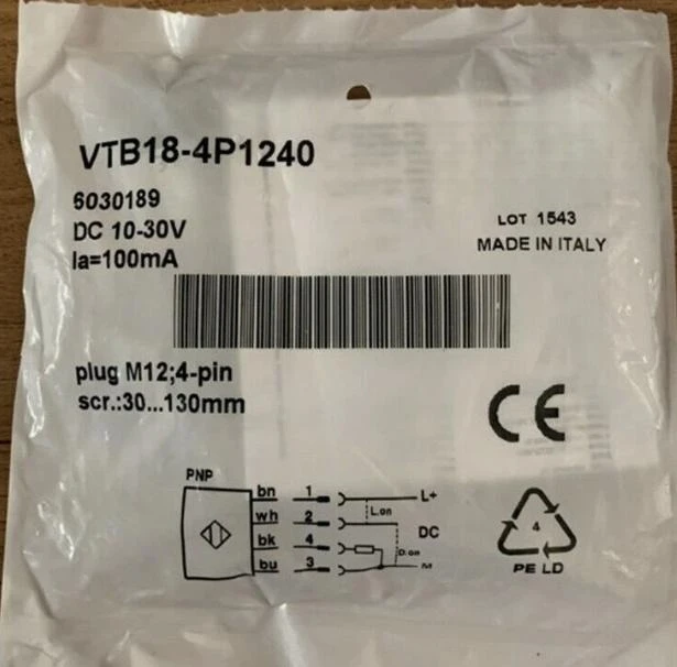 Brand New Original  VTB18-4P1240 VTB18-4N1240 VTB18-OP0240S01 Photoelectric Switch In Stock Fast Delivery
