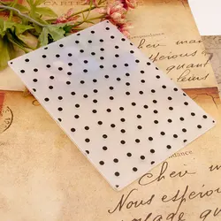 KLJUYP Dots Plastic Embossing Folders for DIY Scrapbooking Paper Craft/Card Making Decoration Supplies