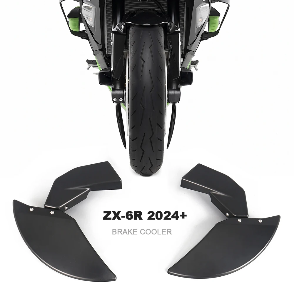 

Motorcycle Front Brake Caliper Cooling Air Ducts Disc Brake Cooler Cover For Kawasaki Ninja 636 ZX-6R ZX6R ZX 6R 2024 2025 2026