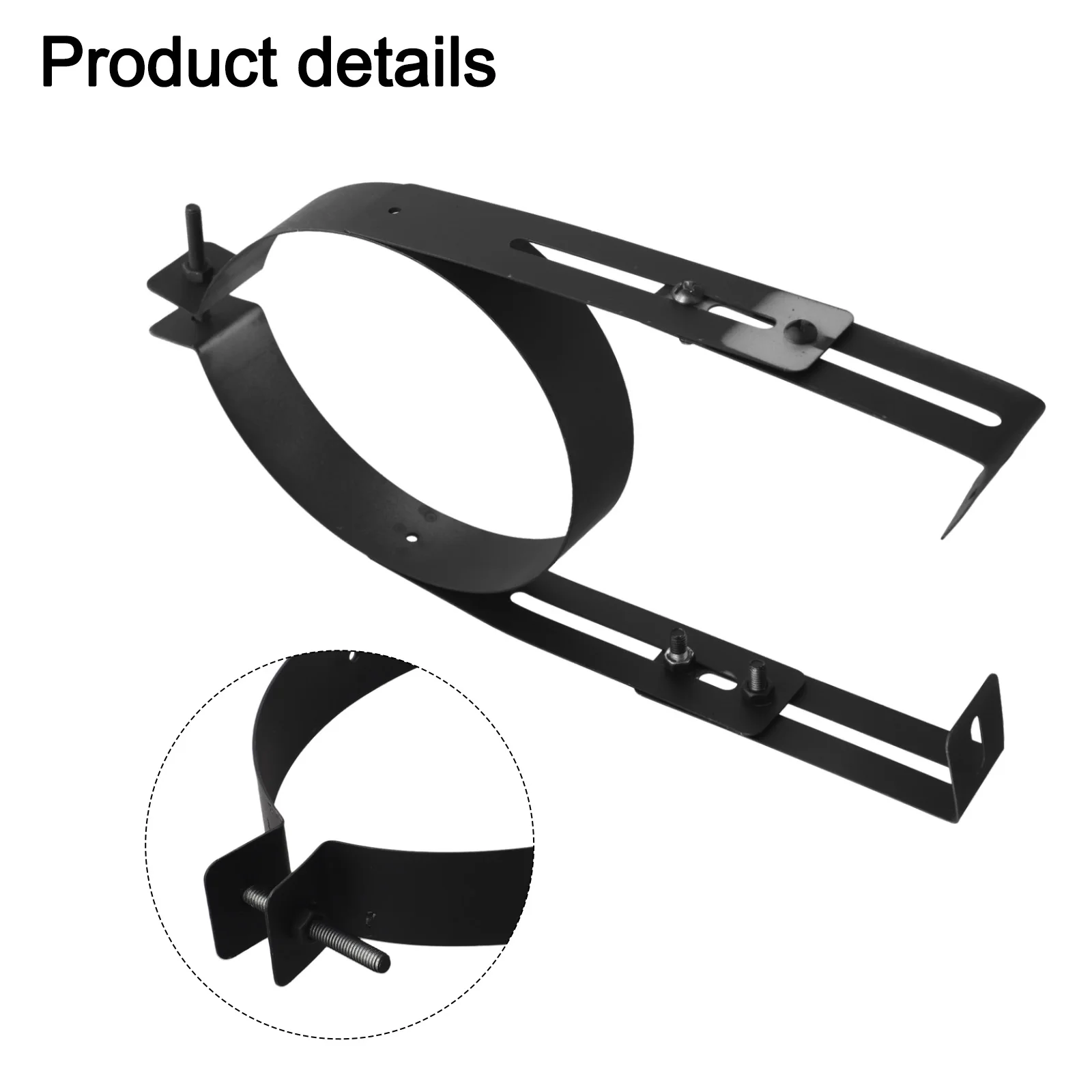 Adjustable Stainless Steel Chimney Pipe Holder With 150mm Diameter Wall Mount Bracket For Stove Flue Support