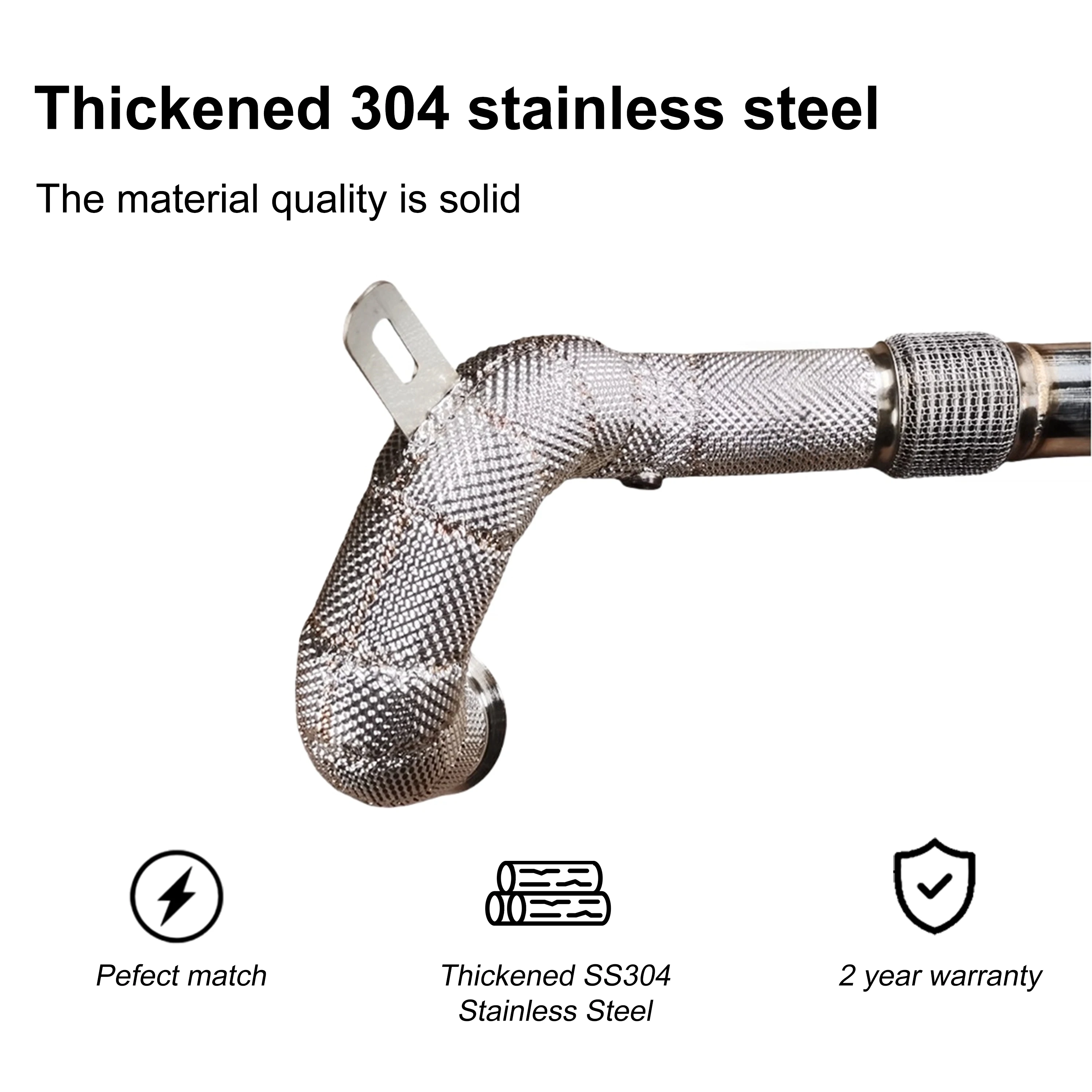 ACE Auto-Zubehör Auspuffrohr Passend für Volkswagen VW SAGITAR Downpipe Hochwertige SUS304 Auspuffanlage Mit Katalysator – Detail 4