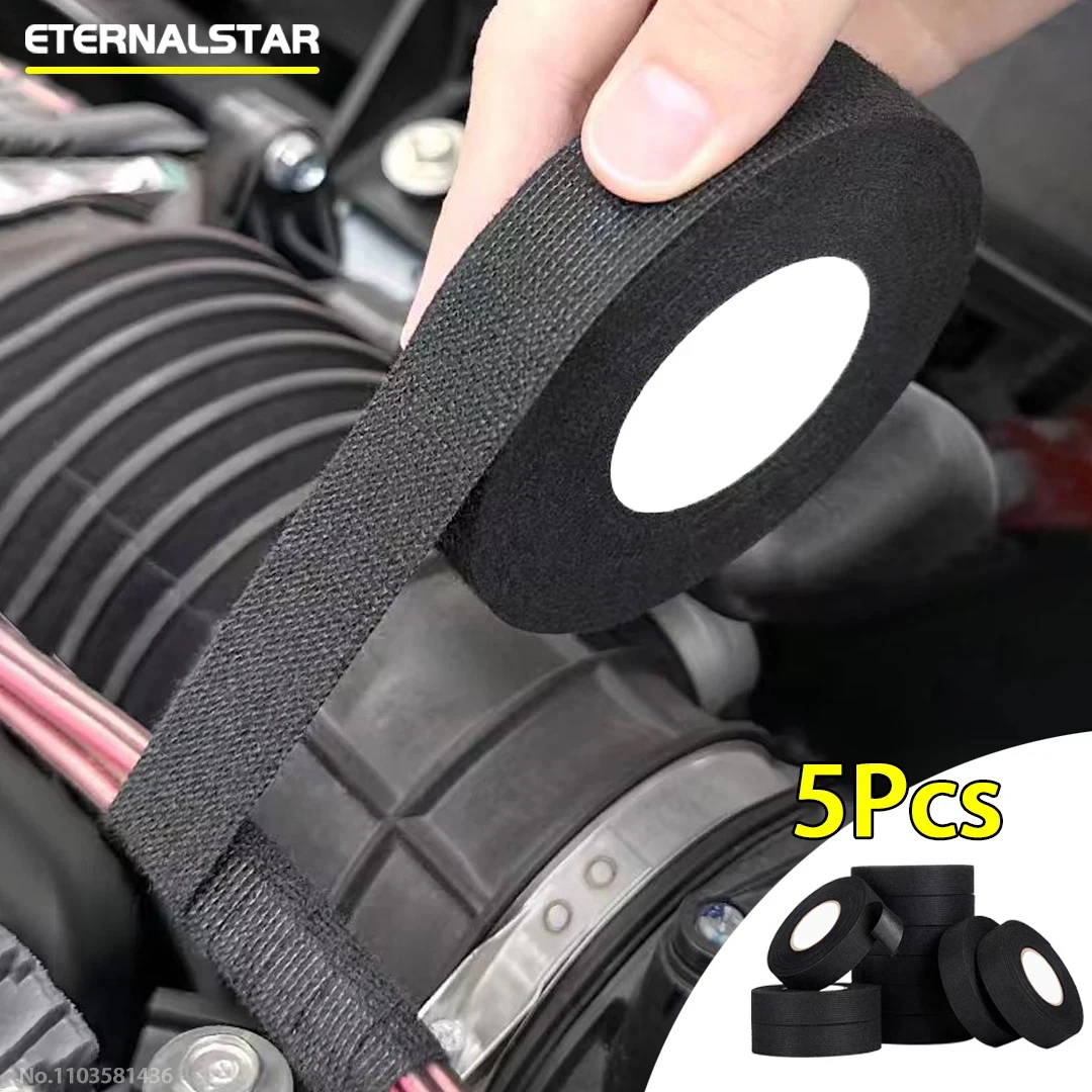 Electrical Tape Heat Resistant Harness Tape Adhesive Cloth Tape Waterproof Tape Insulating Automotive Fabric Cloth Tape