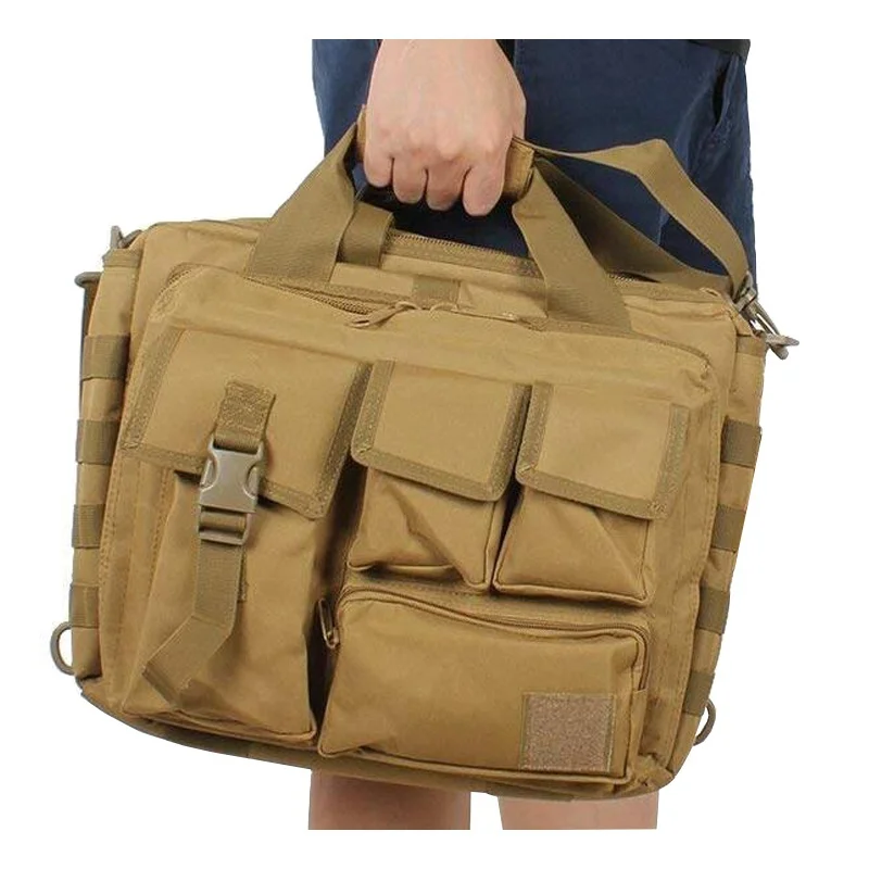 Imagem -06 - Tactical Molle Nylon Mochila Militar Messenger Shoulder Bolsa Laptop Bolsas Pasta Outdoor Multifunction Escalada Bolsa Novo