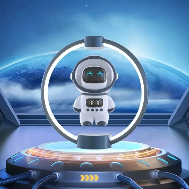 Computer Desktop Alarm Clock Digital Magnetic Levitation Child Nightlight Alarm Clock Desk Decorations Touch Infinitely Dimmable