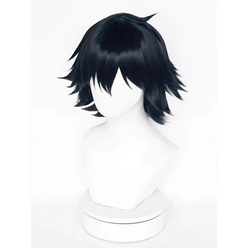 Obrázek 4: HAIRJOY syntetická vlasy paruka bungo bloudit psů edogawa rampo cosplais paruky krátký černá kudrnaté cosplais paruka růže sit'