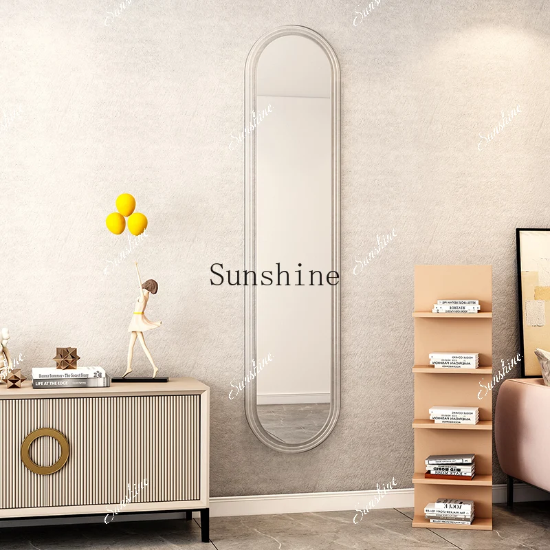 Full body mirror high definition narrow mirror bedroom home wall non-punching explosion-proof full-length mirror  FT