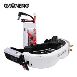 Gaoneng GNB 3000mAh 2S1P 7.4V 5C Lipo Indicatore di Alimentazione Della Batteria Per Fatshark Occhiali Dominator Skyzone Aomway FPV Occhiali RC Drone