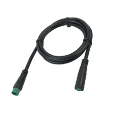 Cavo di prolunga per bici elettrica da 5 pin maschio a femmina connettore verde per cavo di prolunga per display Bafang per bici elettrica impermeabile 80 cm