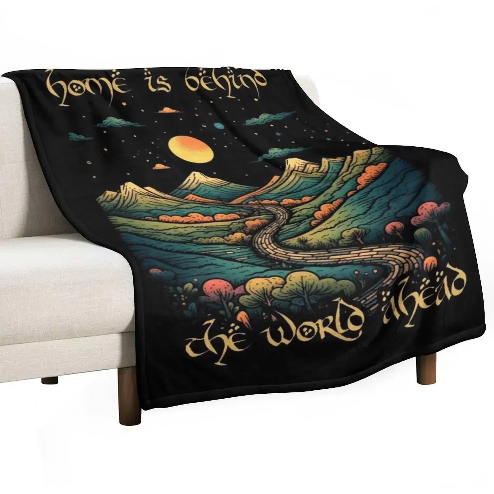 

Home is Behind, the World Ahead - Start Night - Fantasy Throw Blanket Personalized Gift Bed Beautifuls Softest Blankets