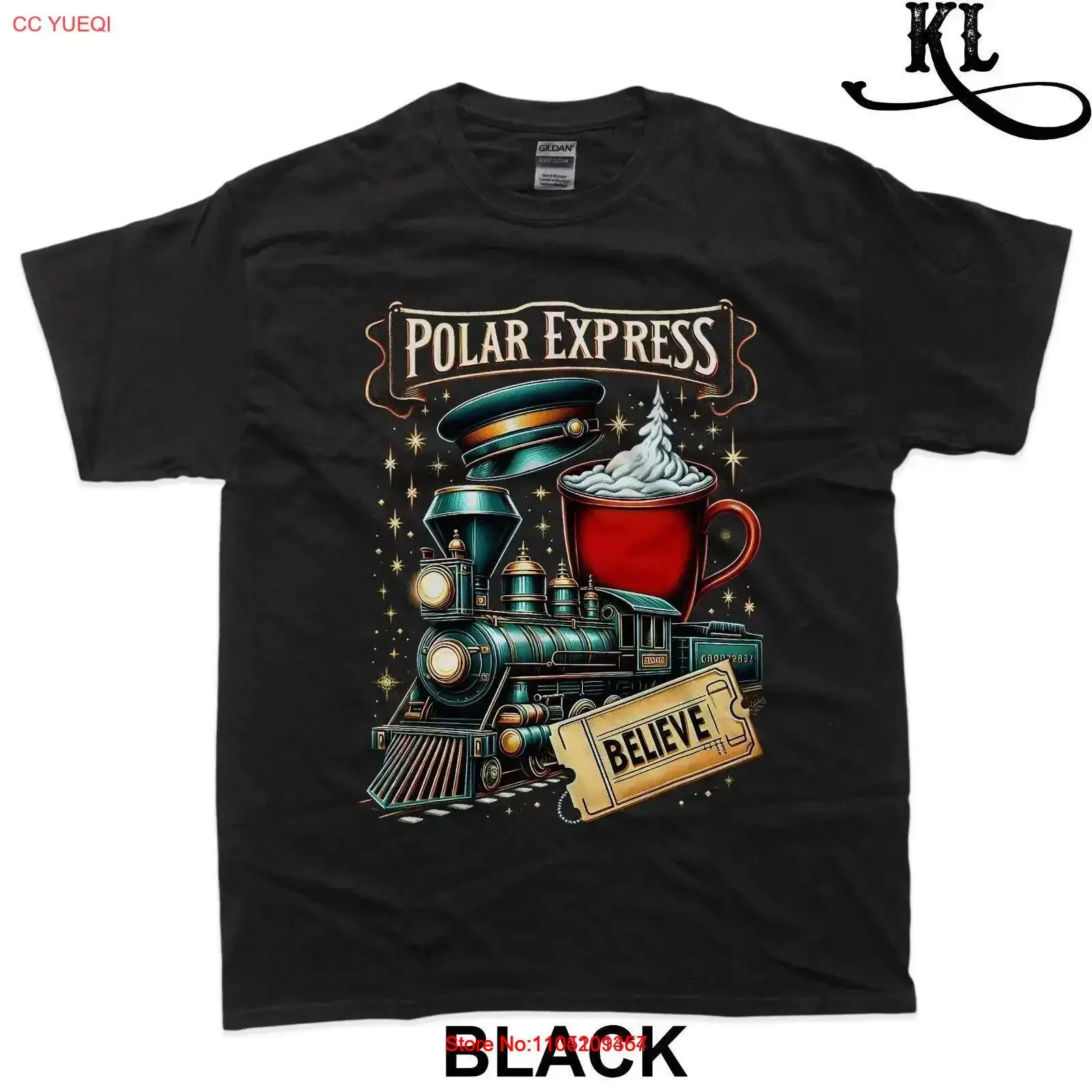 تي شيرت All Aboard Polar Express Christmas North Pole تي شيرت عتيق مغسول ملابس الشارع ناعمة جرافيك قليلاً أوم موضة قابلة للتنفس