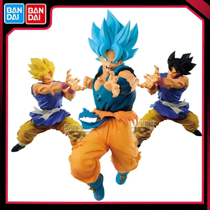 

Bandai Original Anime Dragon Ball GT Ultimate Soldiers Son Goku Super PVC Action Figure Model Collection Toy Boys Birthday Gift