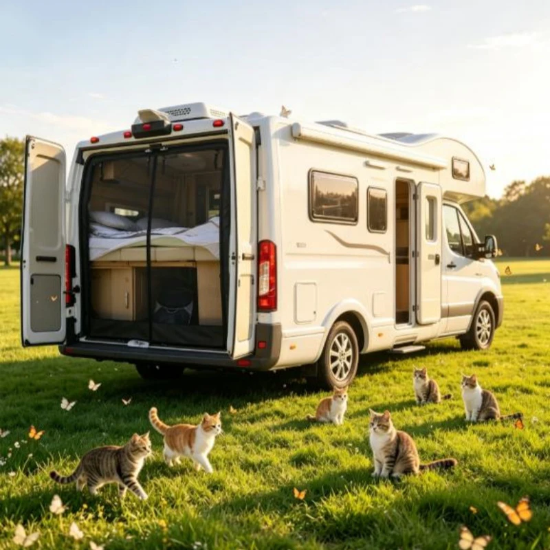 Updated Caravan REAR DOOR Insect Screen Flyscreen For Fiat Ducato / Peugeot Boxer / Citroen Relay / Ram ProMaster2006+ X250/X290