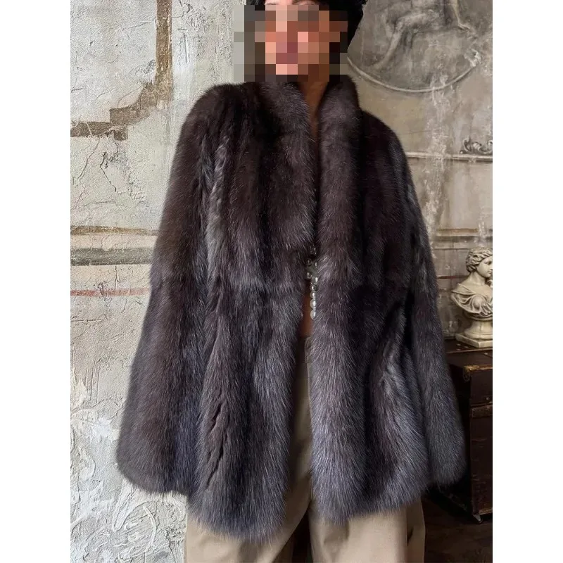 

Новое модное и элегантное роскошное шерстяное пальто с отложным воротником, длинными рукавами, утолщенное, средней и средней длины.