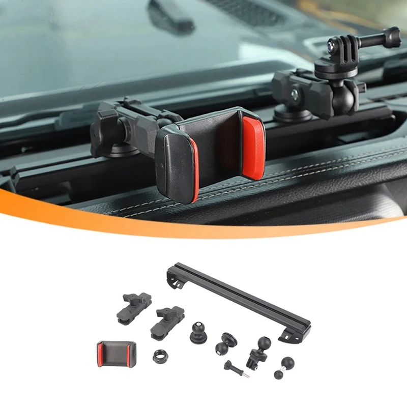 

Multi-Mount Dash Phone Holder Camera Mount For Jeep Wrangler JL Gladiator JT 2018-2023 Expansion Stand Accessories