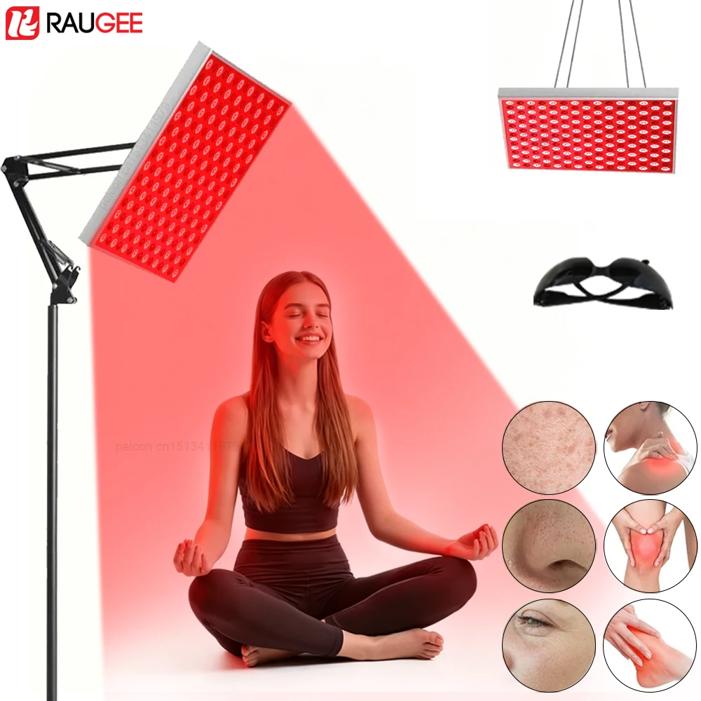 

LED Red Light Panel Lamp 225Pcs Leds for Facial Anti Aging Skin Care Back Pain Relief Weight Loss Slimming Machine Body Shoulder