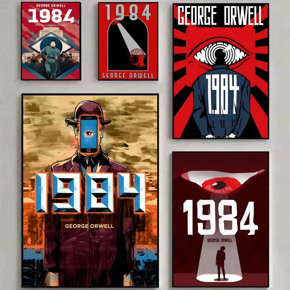1984 George Orwell Poster HD art sticky wall waterproof home living room bedroom bar aesthetic decoration