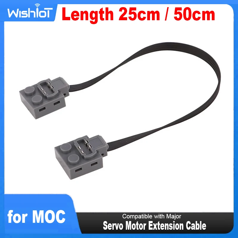 

10PCS Servo Motor Extension Cable for MOC Power Function IR Remote Control Receiver Battery Box Creator Compatible with Major