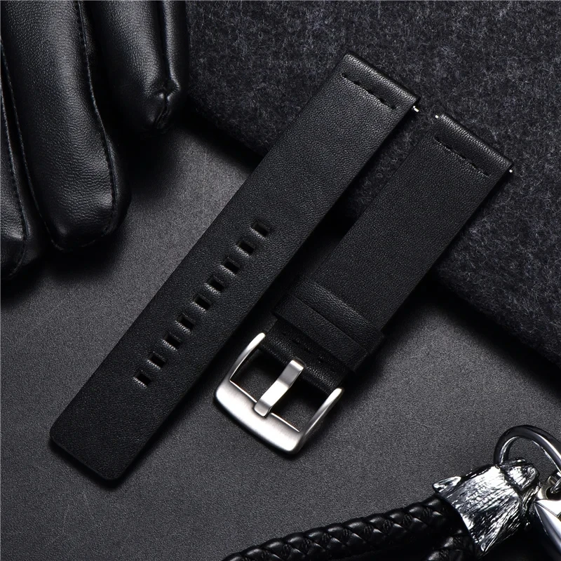 Soft Quick Release Straps 18mm 20mm 22mm Men Women Casual Replacement Leather Watch Watchband Smartwatch Band