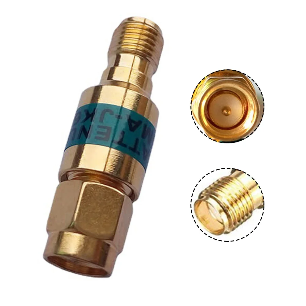 1pc 2W Attenuator For RF Coaxial Application With Gold-Plated Copper 1-30DB Optional 30*10*10 Mm Electrical Equipment Supplies