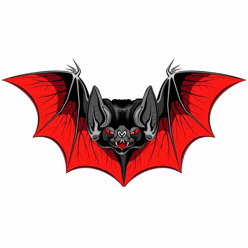 

Y129#13CM/17CM Interesting Bat Cartoon Car Stickers Windshield Bumper Accessory Laptop Decoration Waterproof Auto Decal