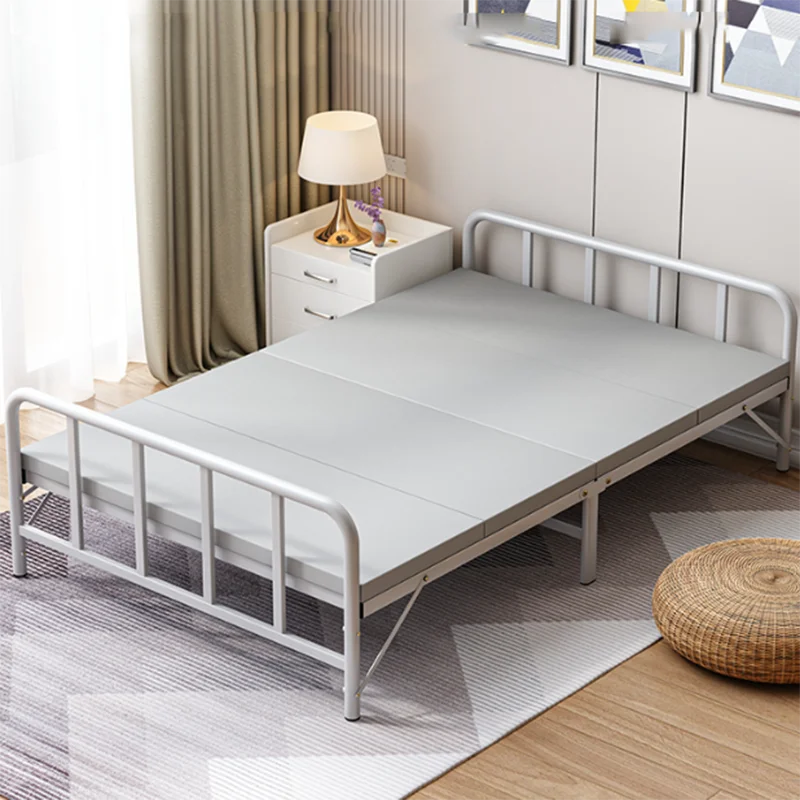 

King Size Foldable Luxury Bed Sofa Children Modern Nordic Adults Bed Double Metal Space Saving Cama Plegable Home Furnitures