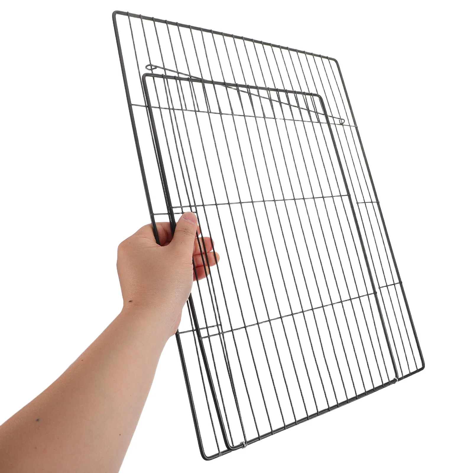 

Cat Cage Accessories Dense Mesh Door Detachable Metal Wire Crate Pet Fence Gate Playpen Kitten Door Indoor Cage Dog Panel