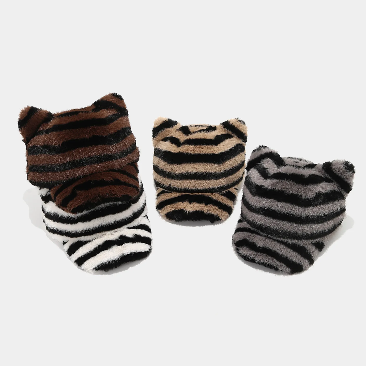 zebra-padrao-engrossado-quente-viseiras-de-sol-literatura-japonesa-pequeno-fresco-moda-orelhas-de-gato-bone-de-pelucia-snapback-bonnet