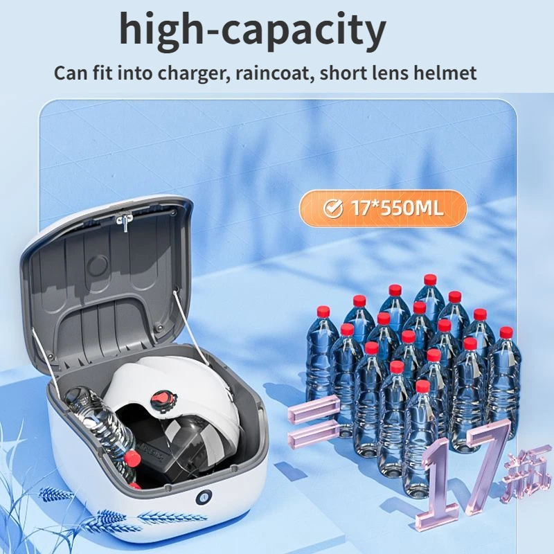 Electric Vehicle Trunk Universal Thickened Waterproof with Warning Light Large Capacity Storage and Storage in The Trunk Toolbox