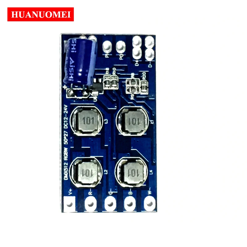 DM-101 4Channel RGBW DMX Constant Current Decoder DC12-24V input 300mA 600mA 4CH DM101 DMX512 Decoder for RGBW LED Light