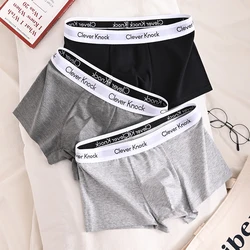 3Pcs Men's Boxer Shorts Cotton Underwear Solid Underpants Sexy Panties Male Breathbale Lingerie Plus Size L-6XL Wholesale Lots