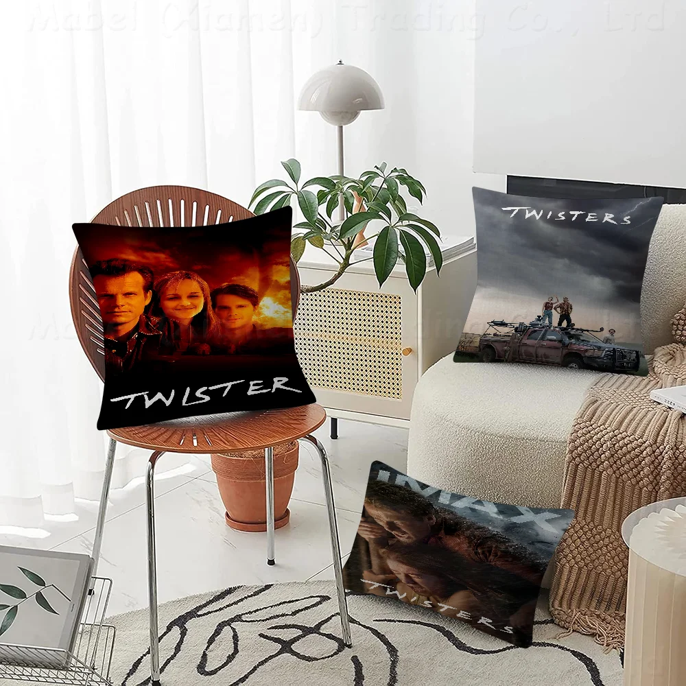 T-TwistersPillow Covers Cartoon Sofa Decorative Home Double-sided Printing Short Plush Cute Cushion Cover