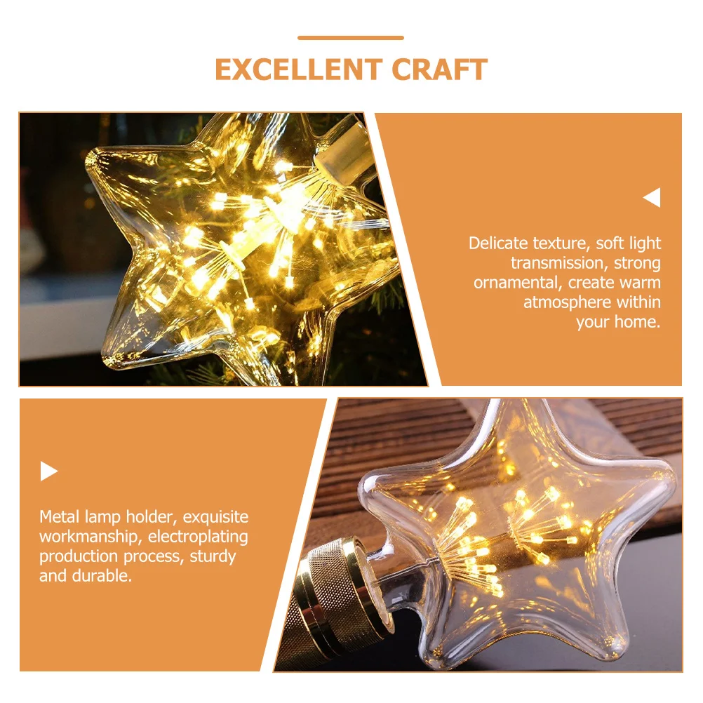 

Edison Bulb Decorative LED Bulb E27 Vintage Style Soft Light Transmission Ceiling Light Fixture Warm Atmosphere Decorative