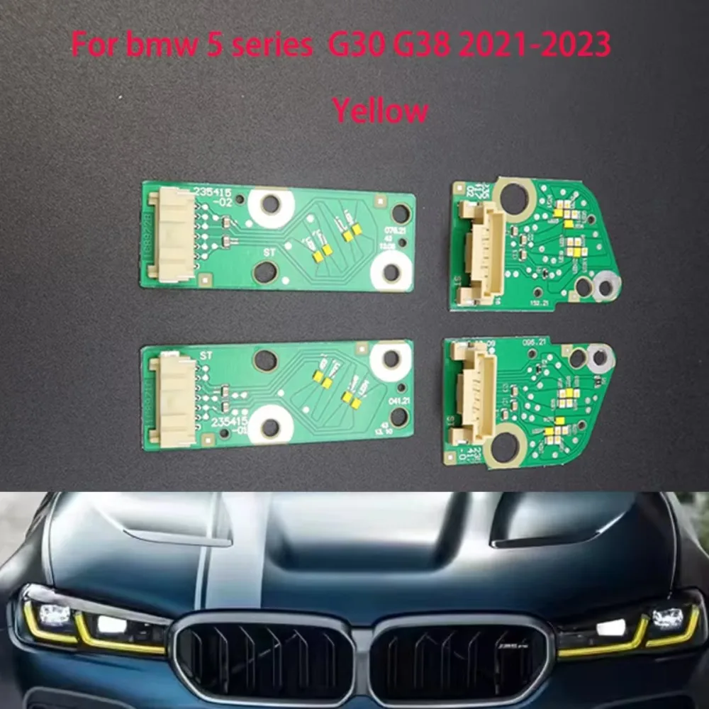 Nuevo Para BMW 5 series G30 G38 2021-2023 faros para hernia de coche chip DRL placas LED de balastro amarillo reemplazo directo