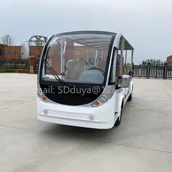 Electric battery powered new energy vehicle, 14 passengers, battery powered sightseeing bus