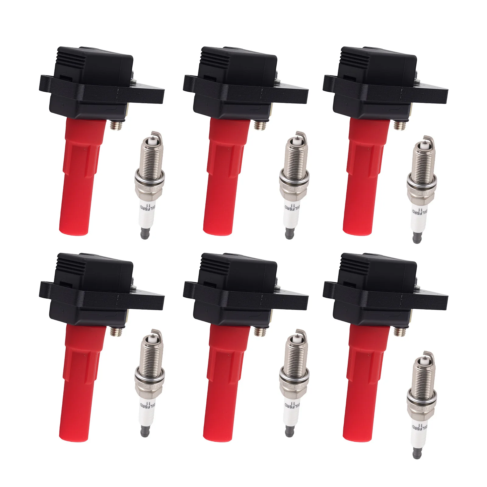 

6x Ignition Coil + Spark Plug Set for Subaru B9 Tribeca Outback 3.0L 06-07 UF287