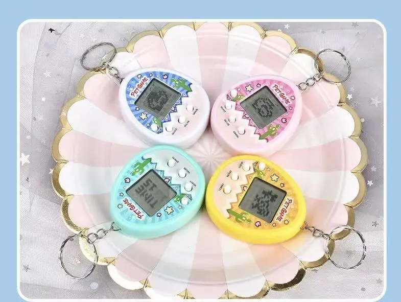 6-48PCS Virtual Pet Keychain Digital Pet Toys Electronic Handheld Game Video Game Party Birthday Nostalgic 90s Toy for for Kids