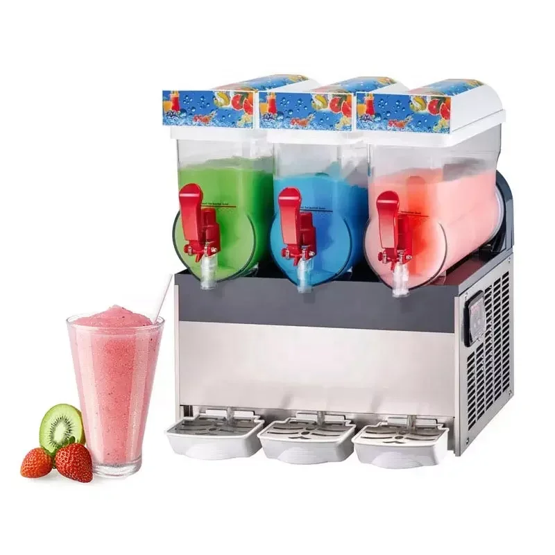 Hot Sale Smoothie Daiquiri Slash Margarita Slushie Machine Granita Ice Puppy Frozen Drink Cheap Slush Machine 3 Tank Maker