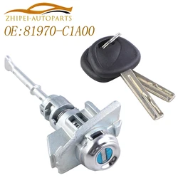 81970-C1A00 Door Lock Cylinder Barrel With 2 Keys Car 81970C1A00 For Hyundai Sonata 2015-2019