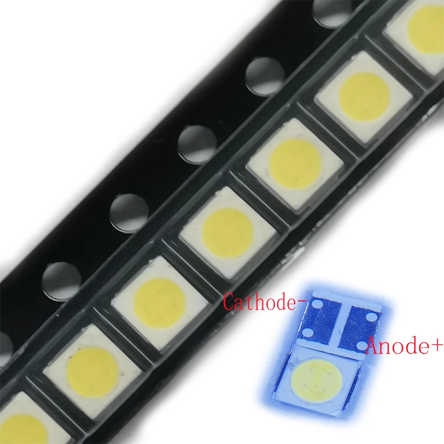 500pcs/Lot  SMD LED 3030 3V 1.8W 500mA Cold White High Power For Lextar TV Backlight Application 3.0*3.0mm