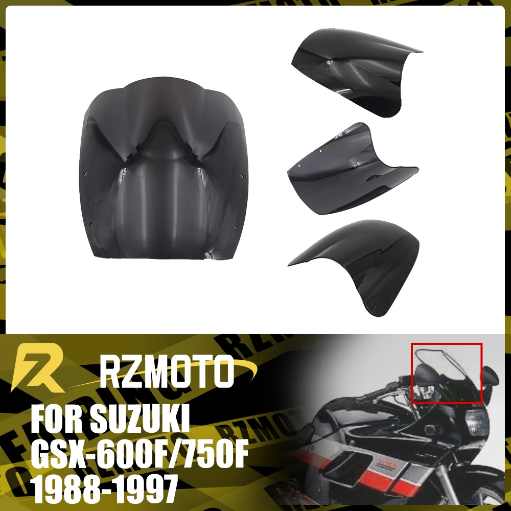 

Motorcycle Accessories Windshield For SUZUKI GSX600F GSX750F KATANA 1988-1997 Front Double Bubble Wind Deflector Windscreen