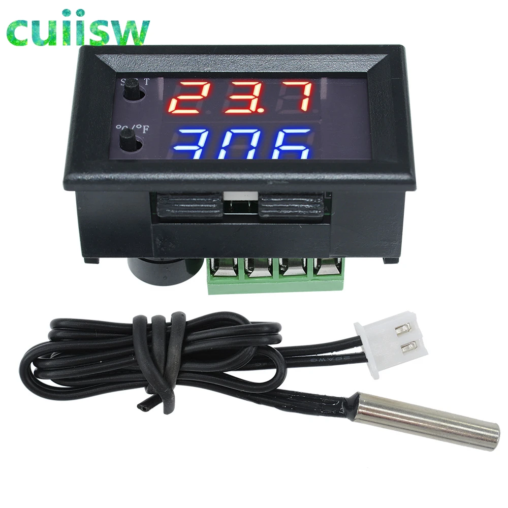 W2809 W1209WK Digital LED Thermostat Temperature Controller Smart Temp Sensor Board Module 12V DC + Waterproof NTC Sensor