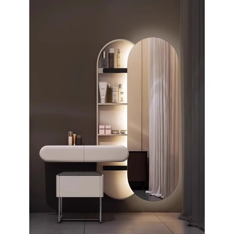 

Household illuminated mirror, full body dressing mirror, dressing table, integrated wall mounted entrance,